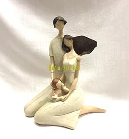 escultura parella amb nena