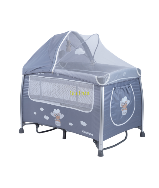 cuna de viatge mod. dreamy bear gris