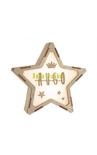 lampareta estrella amb nom mod. corona i estrelles