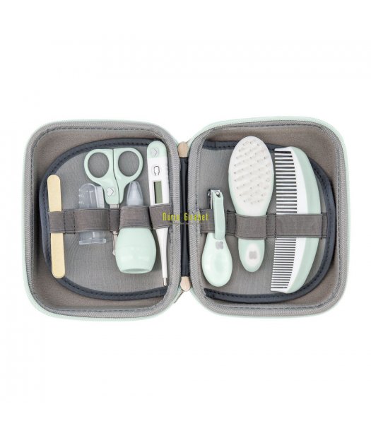 necesser gris -mint
