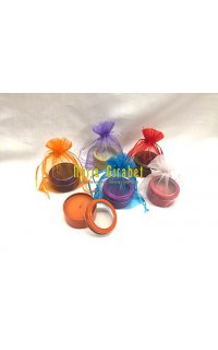 espelma rodona de colors + bosseta tul