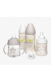 biberons suavinex - lot estrelles blanc