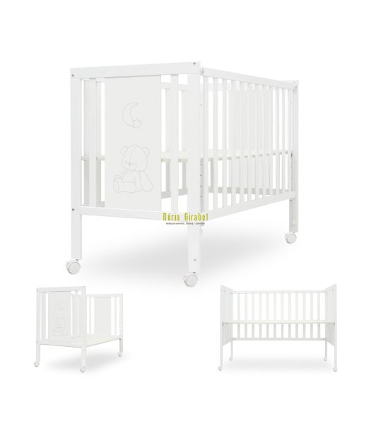 cuna de fusta blanca transformable col. bear de 1,20