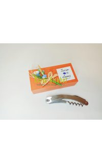 detalle abridor metalico con caja de madera