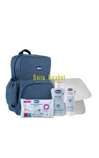 motxilla amb productes de chicco