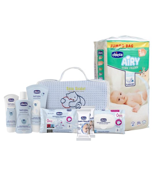 productes chicco complet + necesser blau + panyals