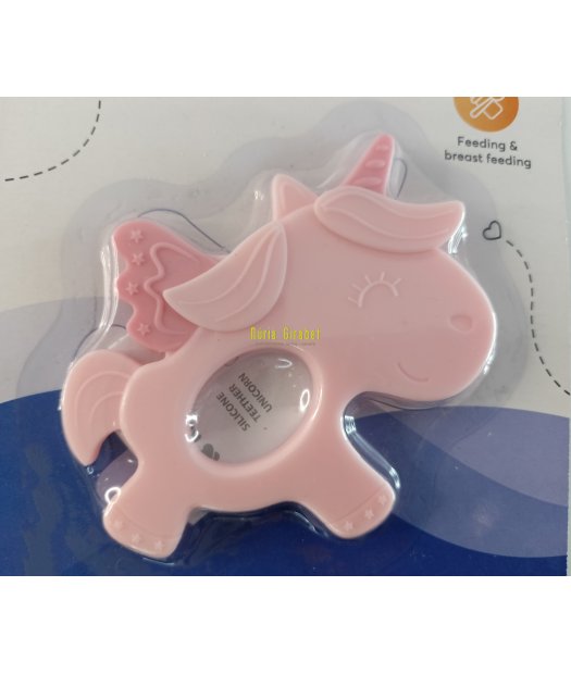 mossegador silicona unicorn rosa