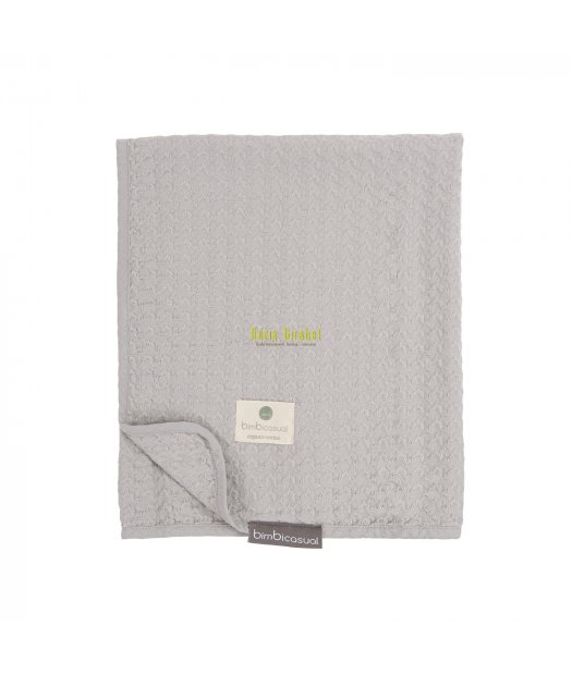 manteta crochet gris clar de bimbi
