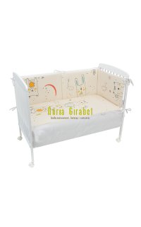 edredo + protector cuna, col. chic de bimbi