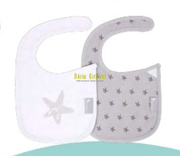 pitet roba mitjans col. estrella gris (2u)