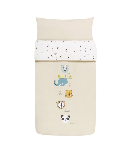 funda nrdica cuna + protector mod. lle jungle