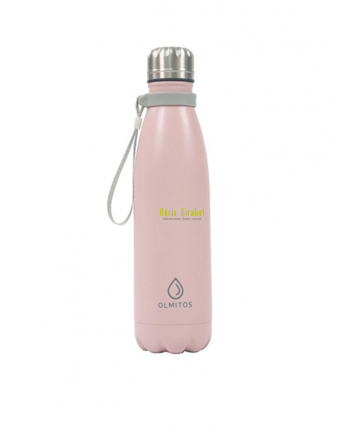 botella termo rosa de olmitos