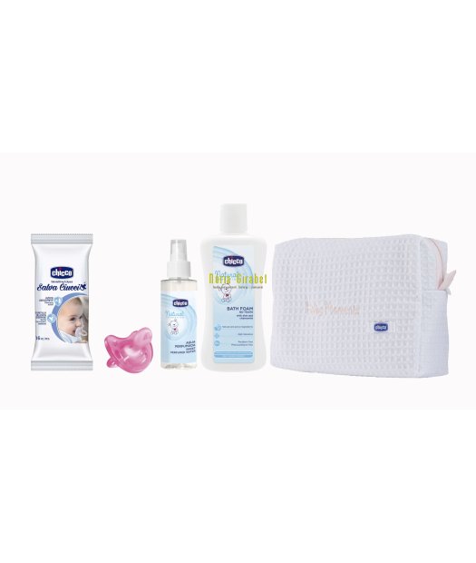 necesser pique blanc + productes suavinex