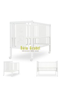 cuna de fusta blanca transformable col. bear de 1,20