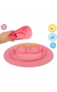 plat de silicona rosa de kio