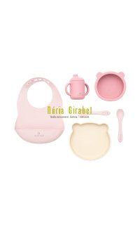 set alimentaci� de silicona 7p rosa d'olmitos