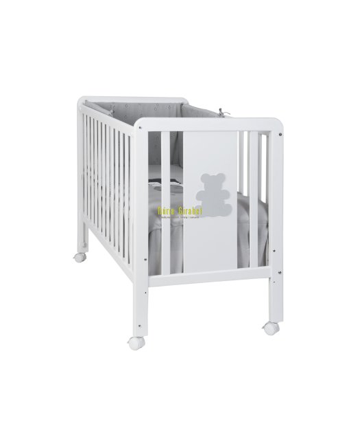 cuna de fusta blanca de 1,20