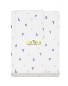 llenols cuna col. triangle blau de petit praia