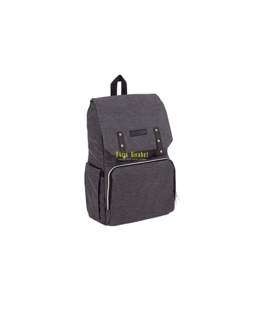 bossa-motxilla maternal gris fosc