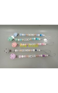 cadeneta de silicona personalitzat. col�lecci� pastels