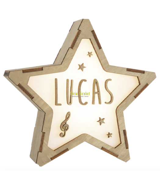 lampareta estrella mod. msica amb nom