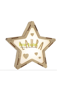 lampareta estrella mod. cor amb nom