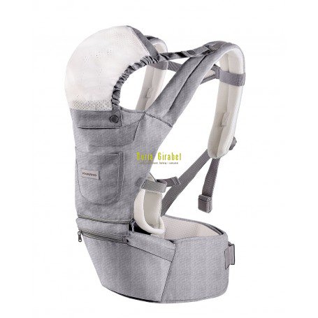 motxilla portanado chloe gris de kikka