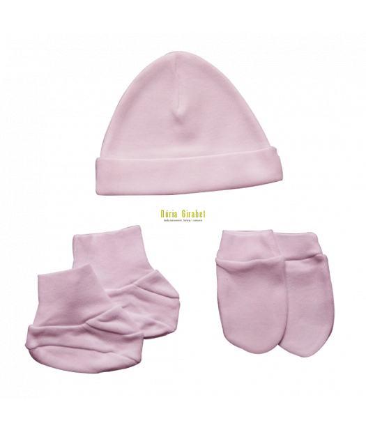 roba: gorret-manoples-peucs color rosa fluix