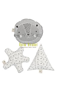 cuixins amb formes col. lle� gris (3u)