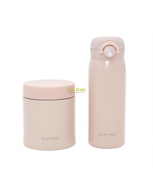 set termo liquids + solids rosa