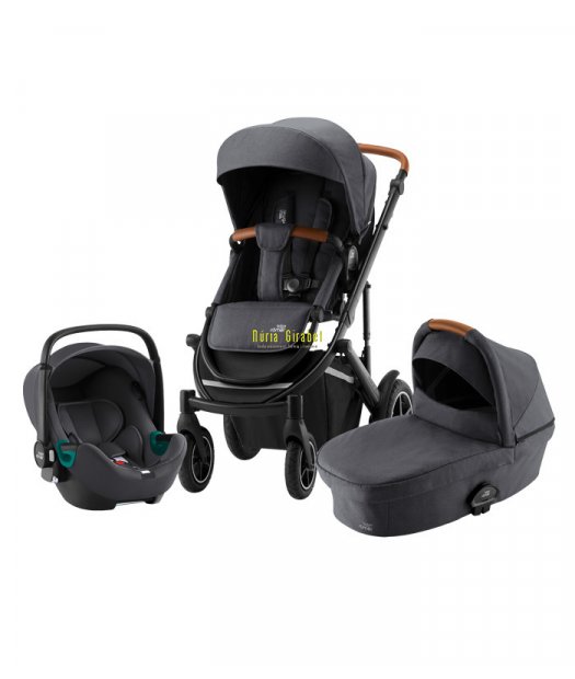 smile iii trio isense - color midnight grey (manillar brown)