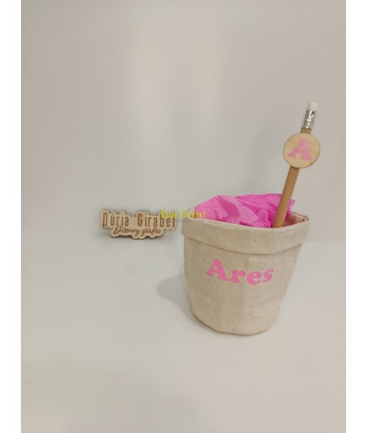 llapisser de ratan + llapis personalitzat