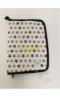 portadocuments mod. estrelles gris-mostassa