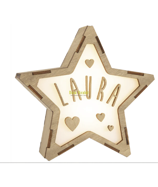 lampareta estrella mod. cor amb nom