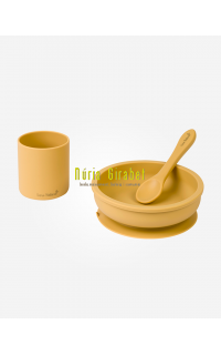 set alimentacio silicona mostassa