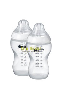 biberons tomme tippe 360 blanc + tetines cereals