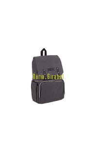 bossa-motxilla maternal gris fosc