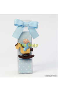 detall de bateig - iman pit amb caixeta 3 bombons