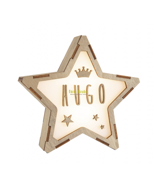 lampareta estrella amb nom mod. corona i estrelles