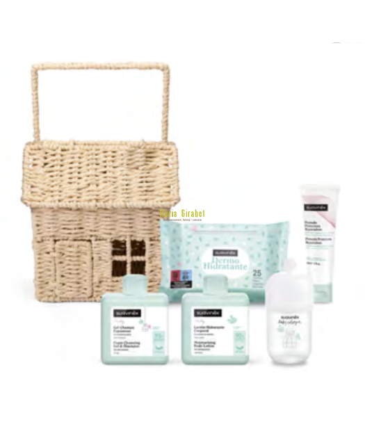 caseta mimbre amb productes suavinex
