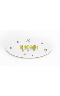 placa mod. estrelles fusta blanca amb nom