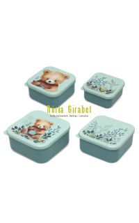 set 4 recipients color menta osset