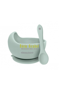 bol + cullera silicona mint