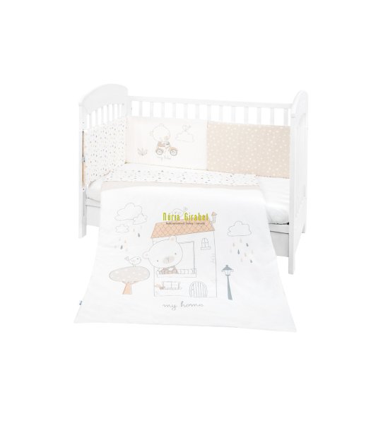funda nrdica cuna + prot. + relleno col. teddy