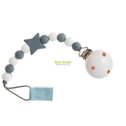 cadeneta per xumet blanc-gris de silicona